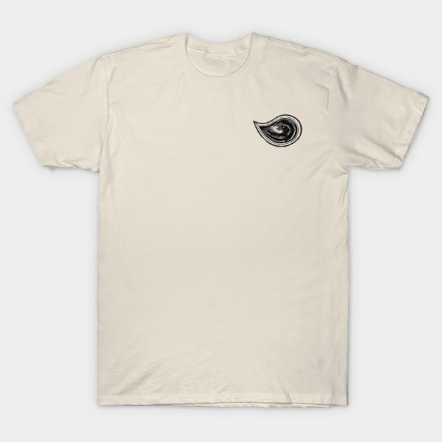 Bubble Comma Window (Black) T-Shirt by NextGenVanner